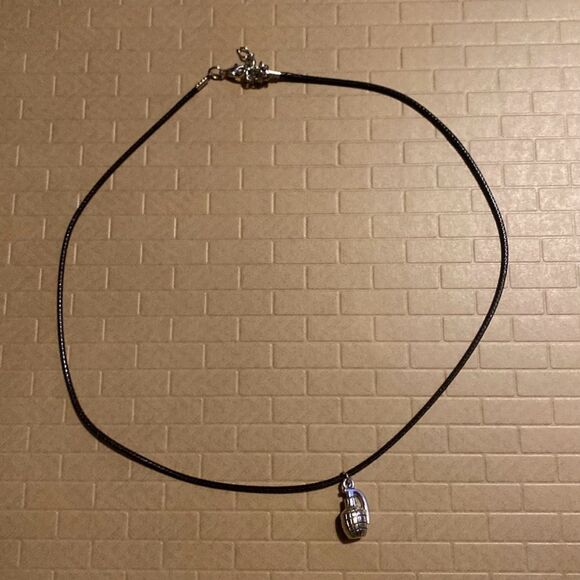 Dainty, Faux Grenade, Charm & Wax Cord, Adjustable Rope - Picture 4 of 11